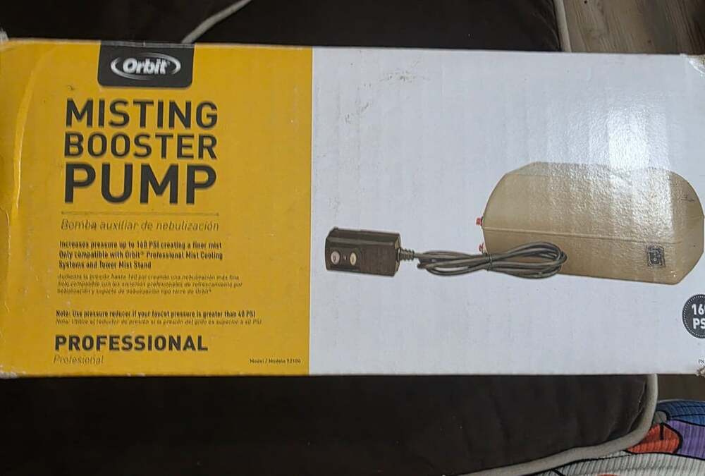Orbit Professional Misting Booster Pump Model 92100